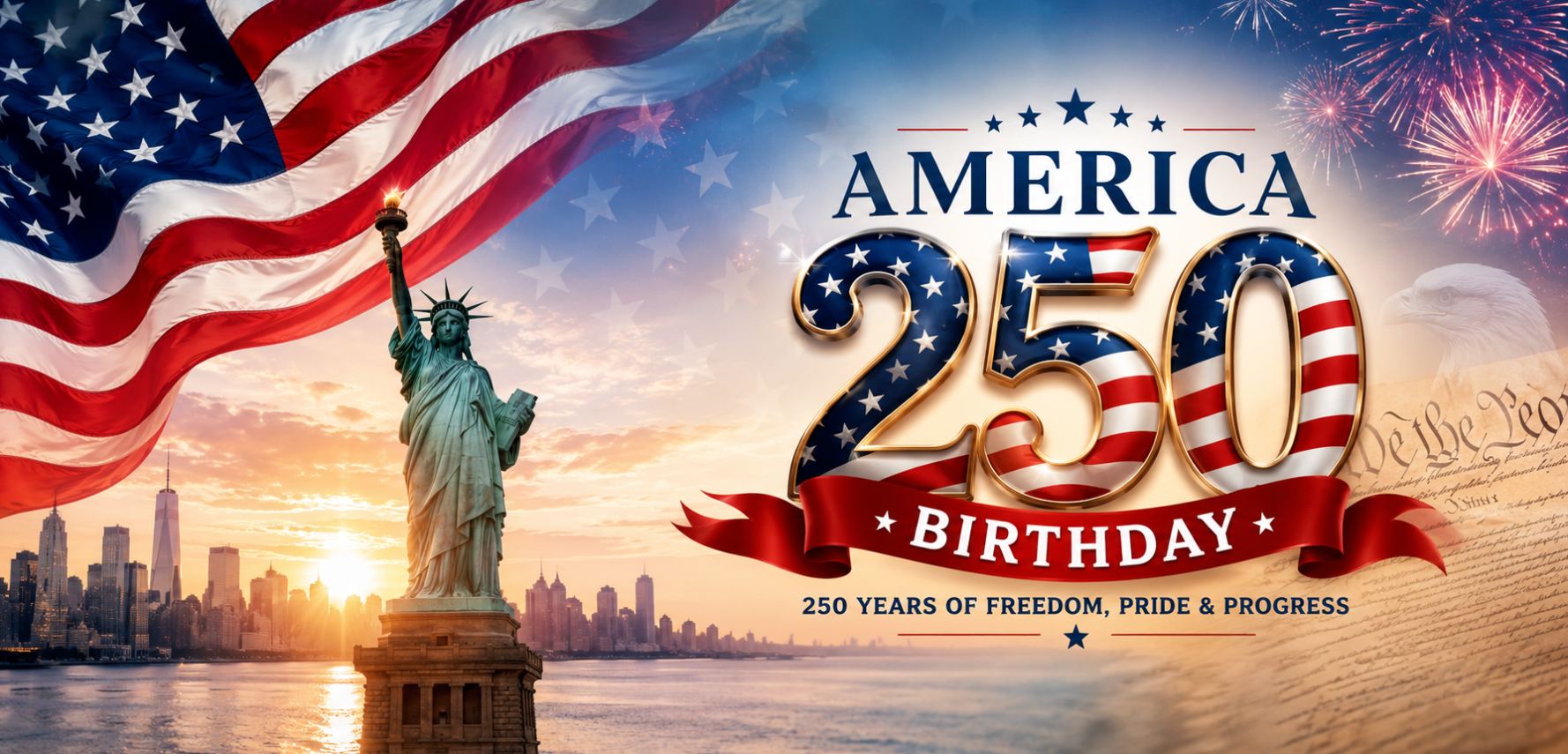 Happy 250th Birthday, America - One Nation, 250 Years